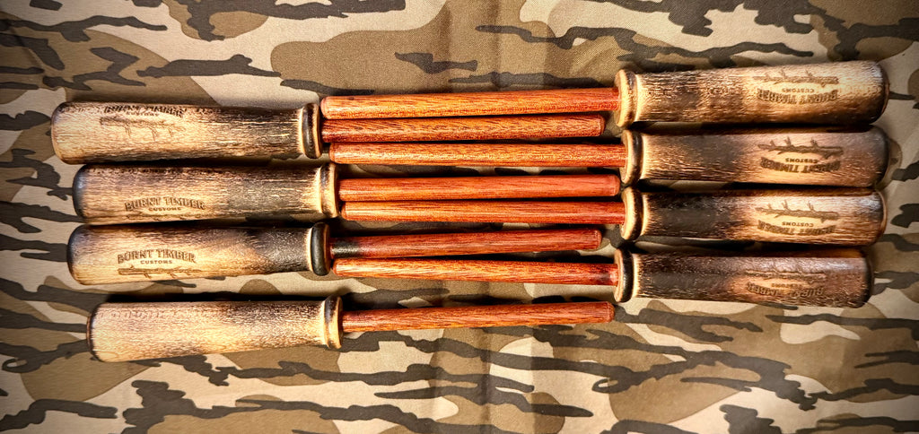 Burnt Timber Customs Maple/Bloodwood Turkey Pot Call Strikers
