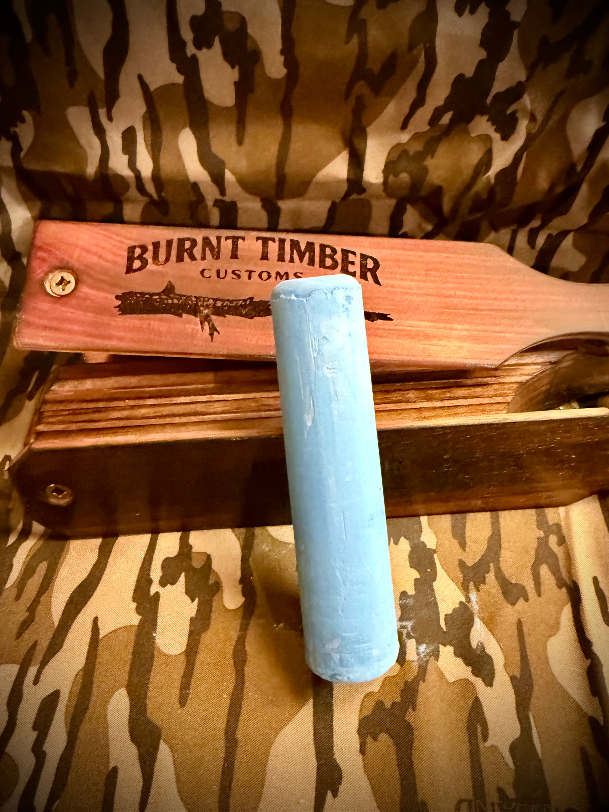 Burnt Timber Customs Box Call Chalk